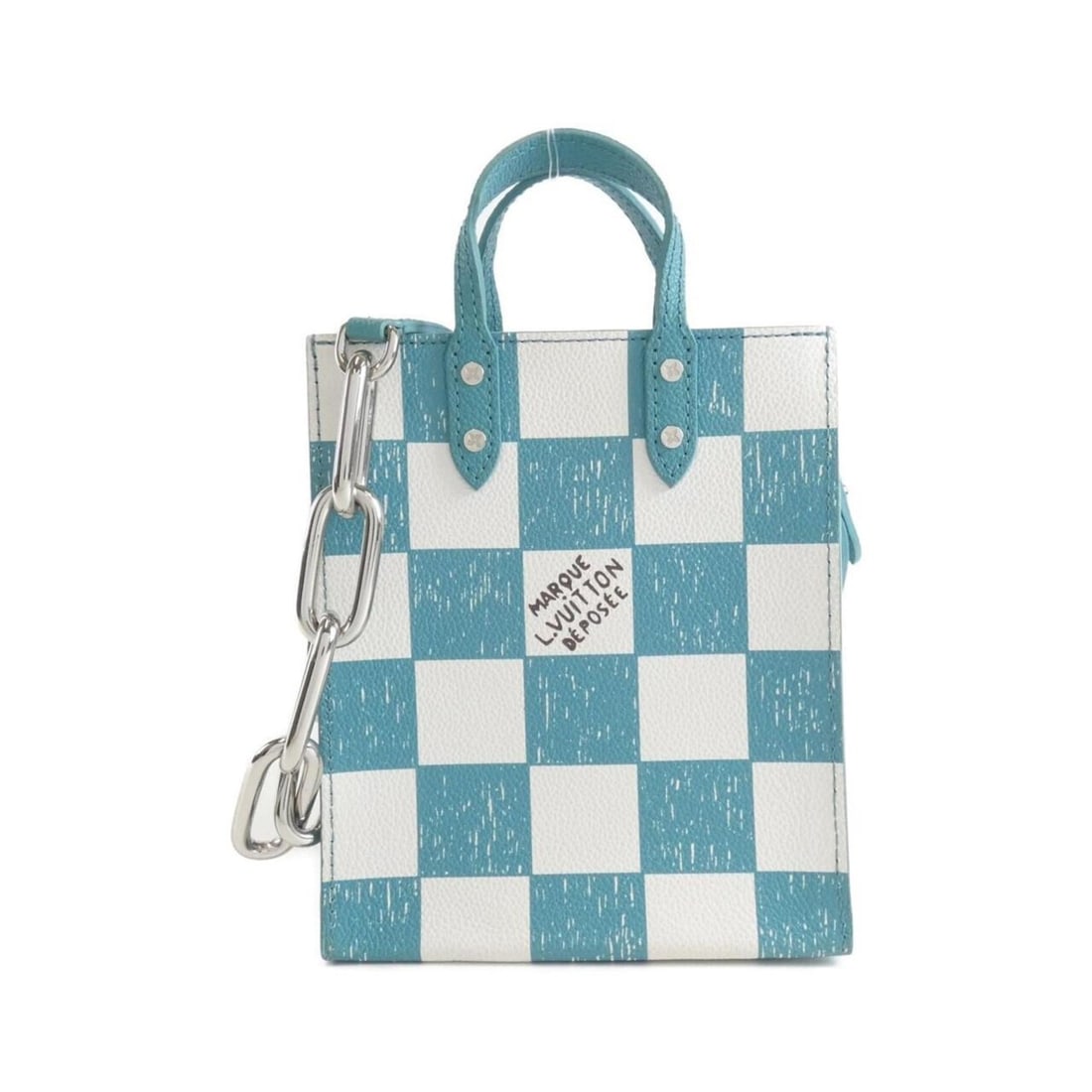 Louis Vuitton Damier Checkerboard Sac Plat XS N60495 Handbag: --- Catalog ---Category: SizeSize (HxWxD): 19cm x 16cm x 6cm / 7.48'' x 6.29'' x 2.36''Category: DesignType: HandbagColor: TurquoiseGender: Women,MenMaterial: Leather Leather/Fur Type: