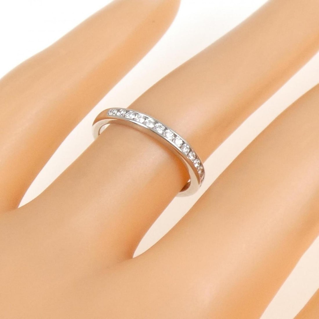 Tiffany Half Circle Channel Setting Ring - 5