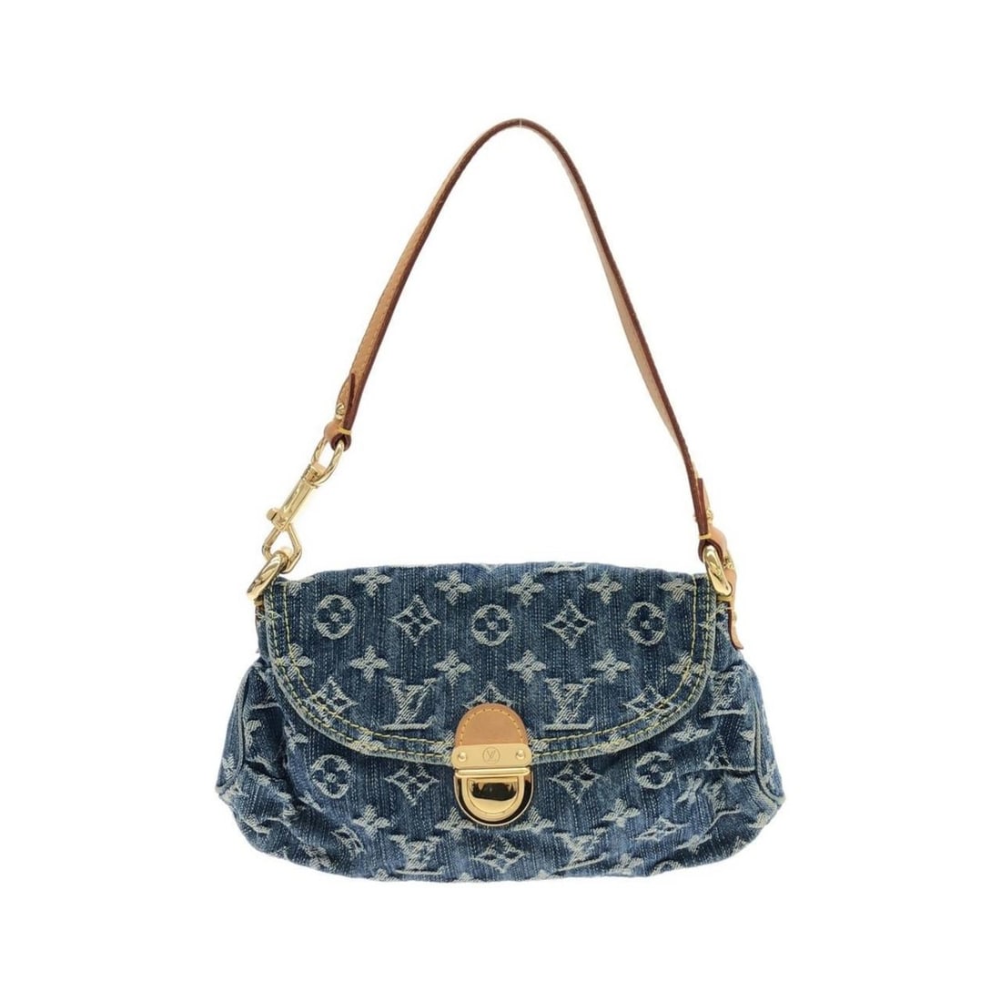 Louis Vuitton Monogram Denim Mini Pretty Shoulder Bag M95050: --- Catalog ---Category: SizeSize (HxWxD): 15cm x 28cm x 5cm / 5.9'' x 11.02'' x 1.96''Category: DesignType: Shoulder bagColor: BlueGender: WomenMaterial: Denim , Canvas Category: GeneralMPN: