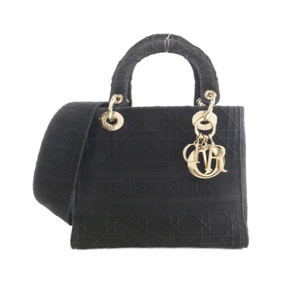 Christian Dior Lady D-Light Medium M0565OREY Handbag: --- Catalog ---Category: SizeSize (HxWxD): 20cm x 24cm x 11cm / 7.87'' x 9.44'' x 4.33''Category: DesignType: HandbagColor: BlackGender: WomenMaterial: Canvas Category: GeneralMPN: M0565OREYBrand: