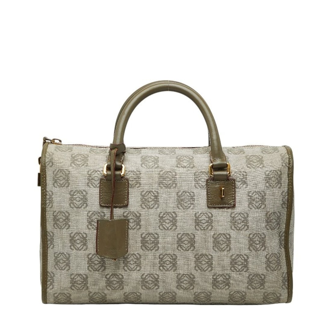 LOEWE Anagram Handbag Gray Leather Women's (1 of 18)