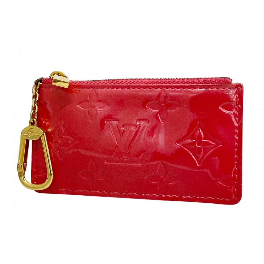 Louis Vuitton Vernis Pochette Cle Wallet/Coin Case M9144F Framboise Women's: --- Catalog ---Category: SizeSize (HxWxD): 6.5cm x 12.5cm x 5.00mm / 2.55'' x 4.92'' x 0.19''Category: DesignType: Coin purse/coin caseColor: FramboiseGender: WomenCategory: GeneralMPN: M9144FBrand: L
