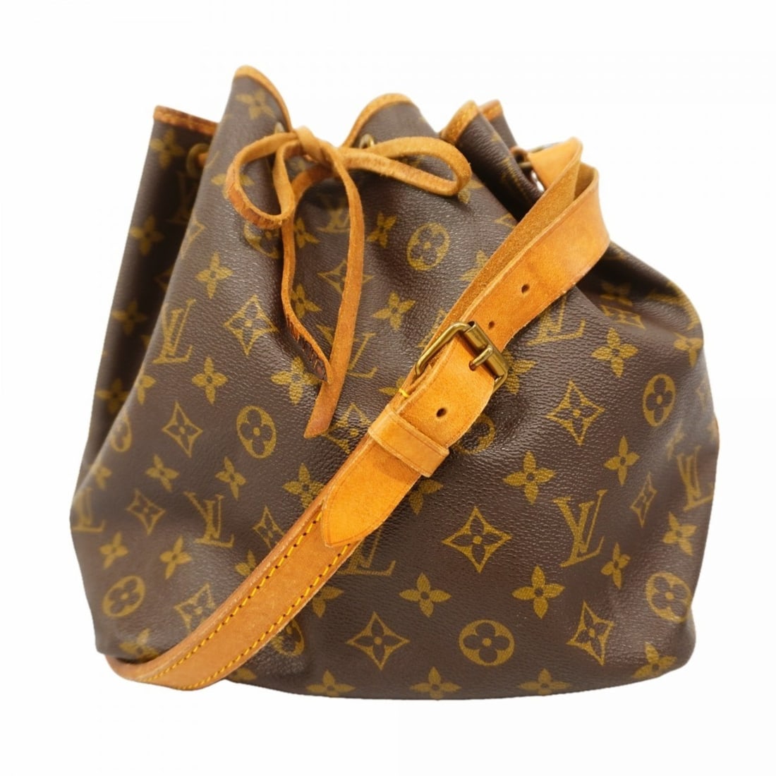 Louis Vuitton Monogram Petit Noe Shoulder Bag M42226 Brown Women's (1 of 14)