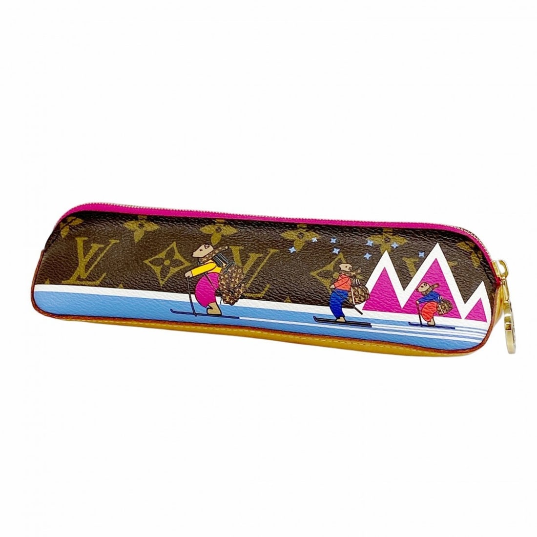 Louis Vuitton Monogram Vivienne Truss Elisabeth Pencil Case GI0289 Brown/Pink Women's: --- Catalog ---Category: SizeSize (LxWxD): 5.5cm x 20.5cm x 5.5cm / 2.16'' x 8.07'' x 2.16''Category: DesignType: Pen caseColor: Brown, PinkCategory: GeneralMPN: GI0289Brand: Louis Vuitton--- Item Lis