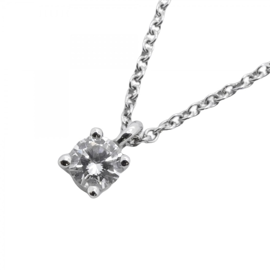 Tiffany Solitaire Necklace 1PD Pt950 Platinum Diamond Women's P2106336: --- Catalog ---Category: SizePendant Size: 3.4mm x 3.4mm / 0.13'' x 0.13''Neck Circumference: 40.5 cm / 15.94''Category: DesignStone: DiamondGender: WomenMaterial: Platinum 950Necklace Type: NecklaceC