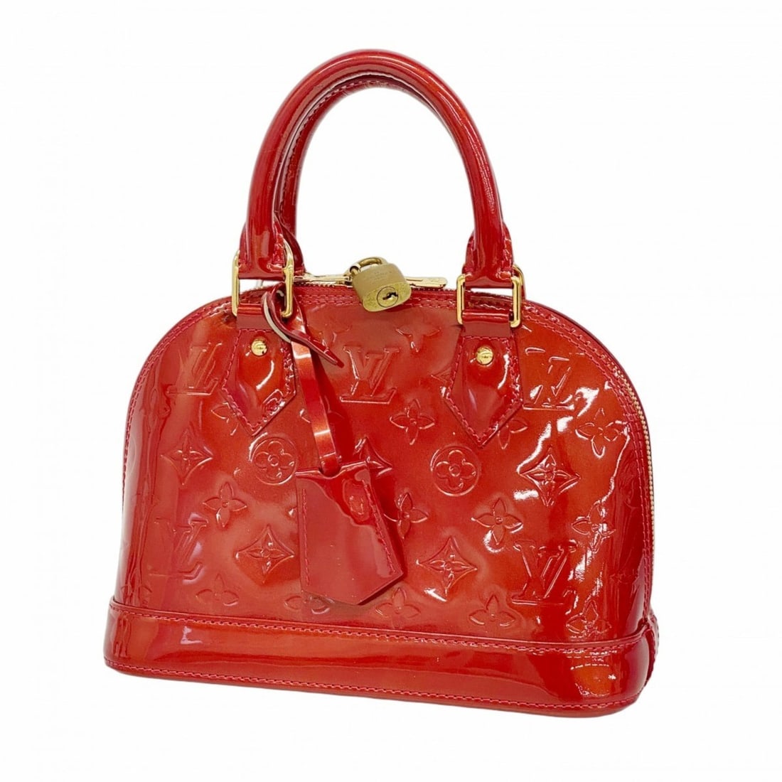 Louis Vuitton Vernis Alma BB Handbag M91698 Rouge Grenadine for Women (1 of 15)