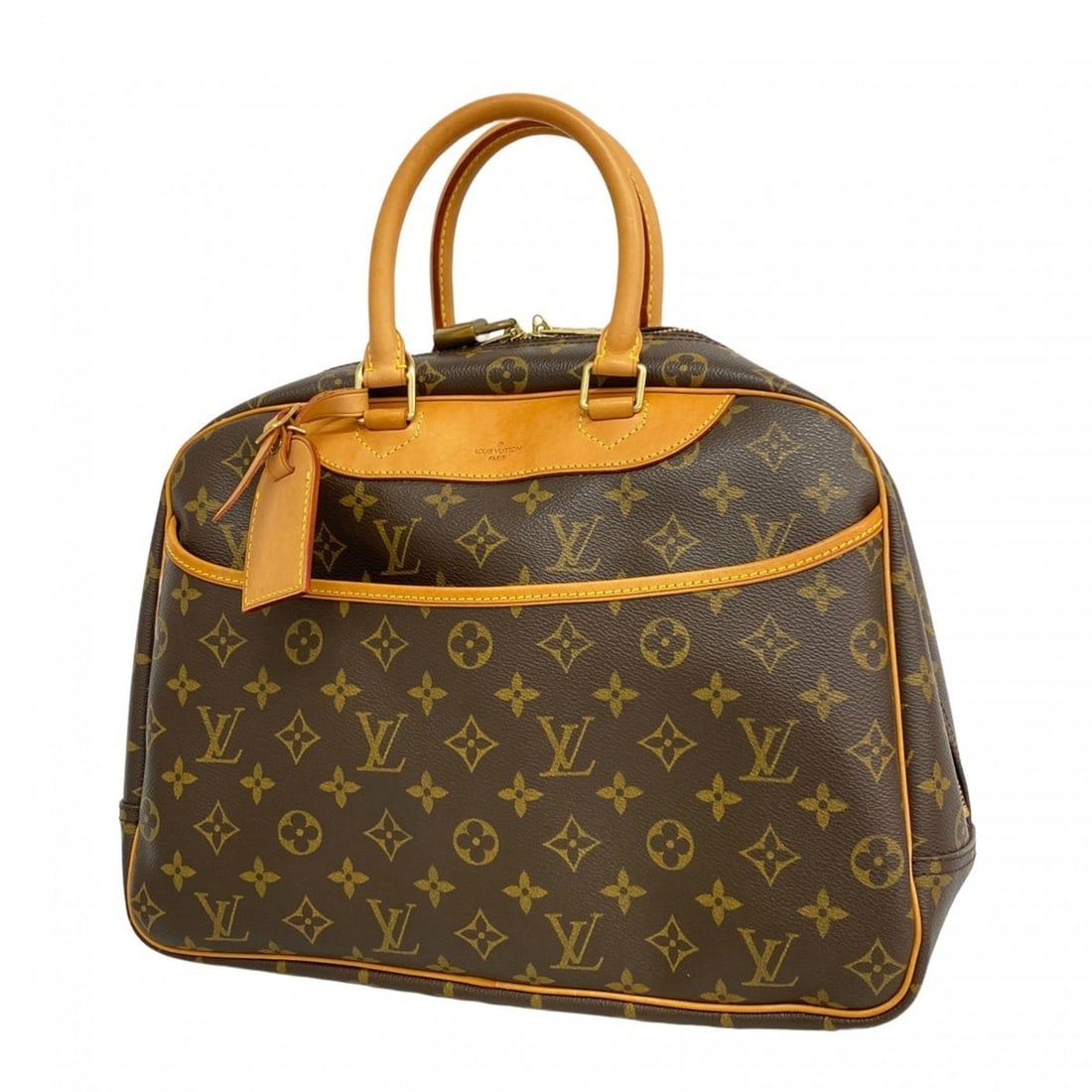 Louis Vuitton Monogram Deauville Handbag M47270 Brown Women's (1 of 10)