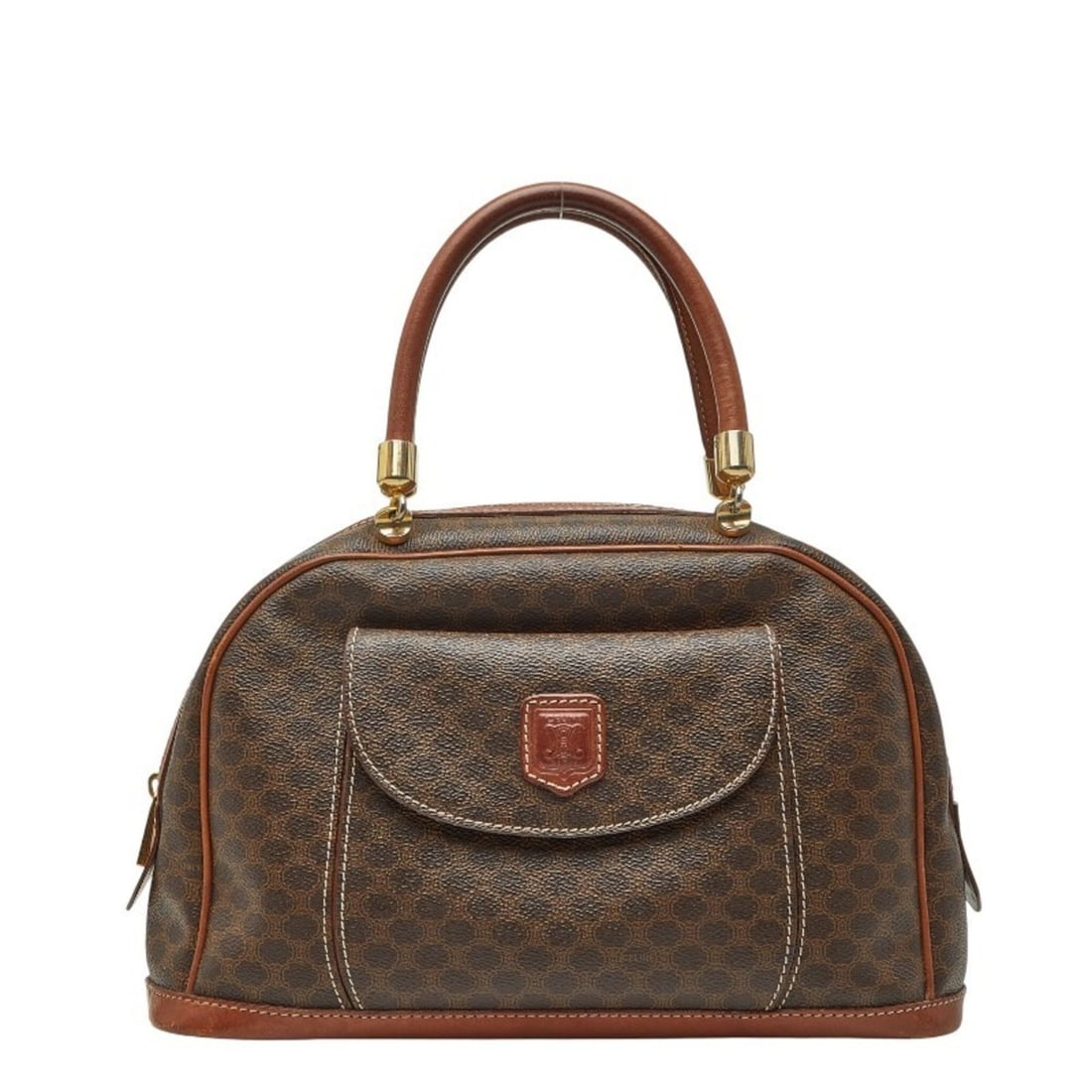 Celine Macadam handbag tote bag in brown leather for women. (1 of 15)