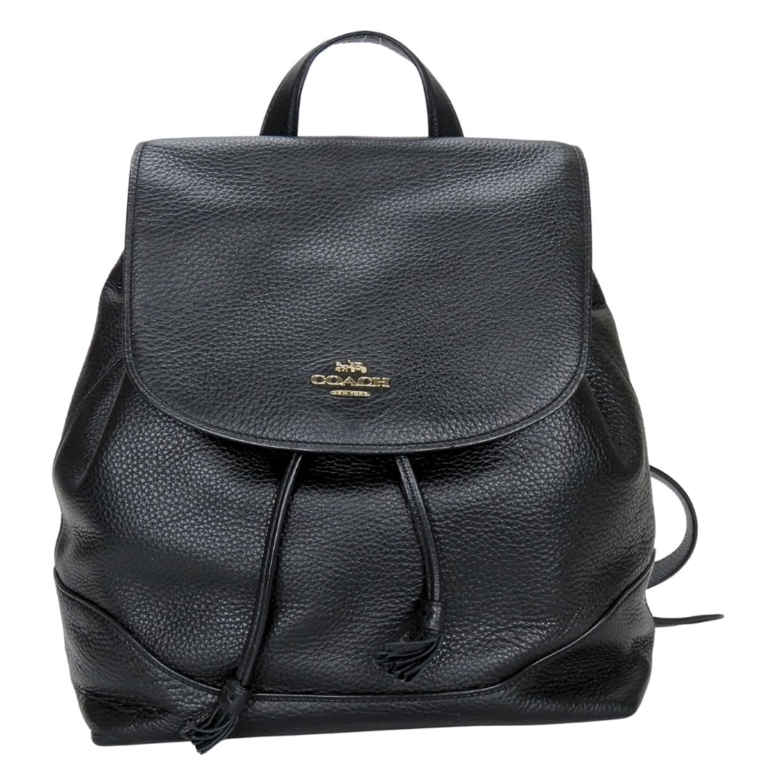 Coach Backpack/Daypack F72645 Leather Black Drawstring Women's COACH: --- Catalog ---Category: SizeSize (HxWxD): 7cm x 28cm x 12.5cm / 2.75'' x 11.02'' x 4.92''Category: DesignType: BackpackColor: BlackGender: WomenMaterial: Leather Category: GeneralMPN: F72645Brand: Co