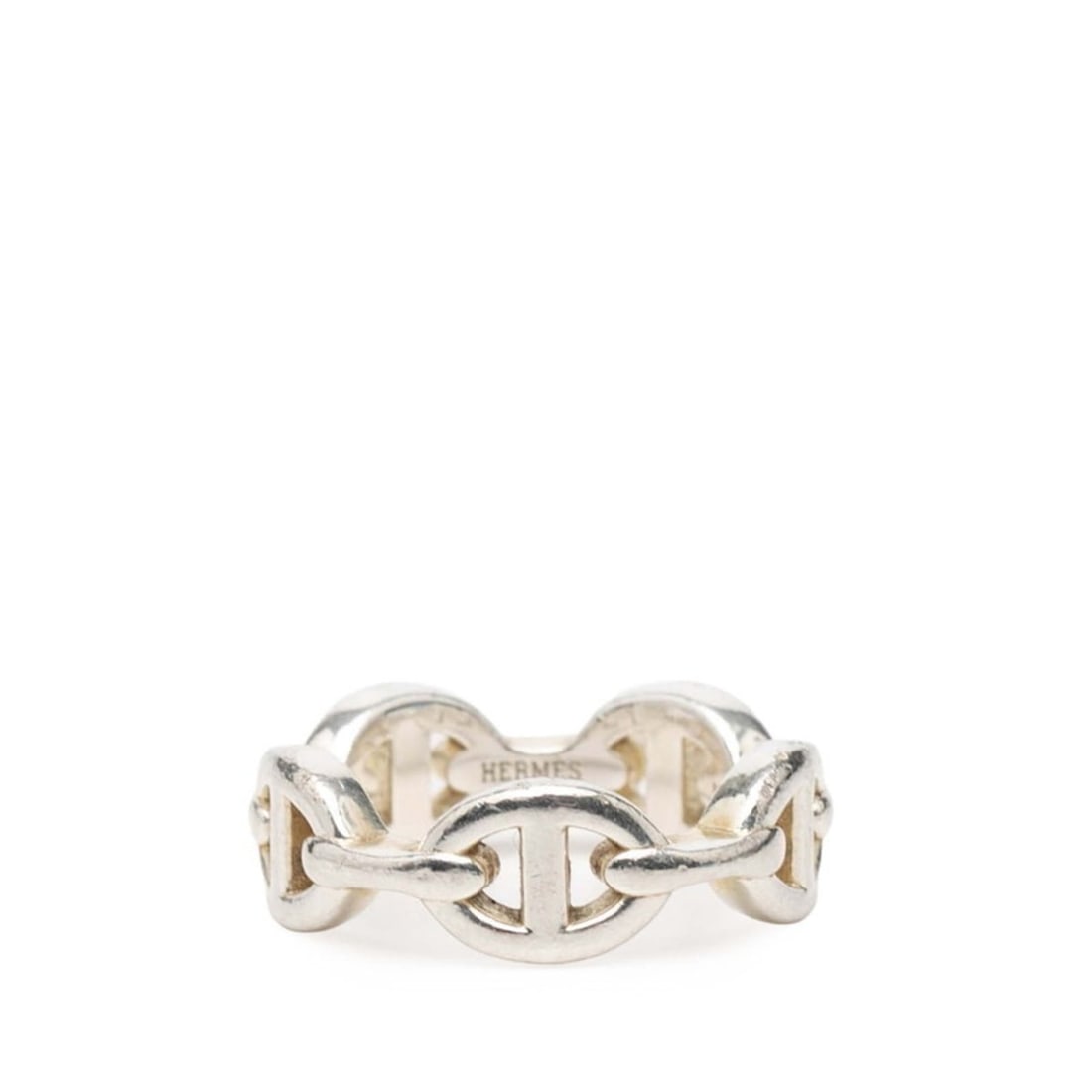 Hermes SV925 Silver Chaine d'Ancre Enchaine Ring #50 Women's HERMES: --- Catalog ---Category: SizeJP Size: 8.5US Size: 4.5Category: DesignType: Band ringColor: SilverGender: WomenMaterial: Silver 925Category: GeneralBrand: Hermes--- Item List ---Section: ConditionRanki