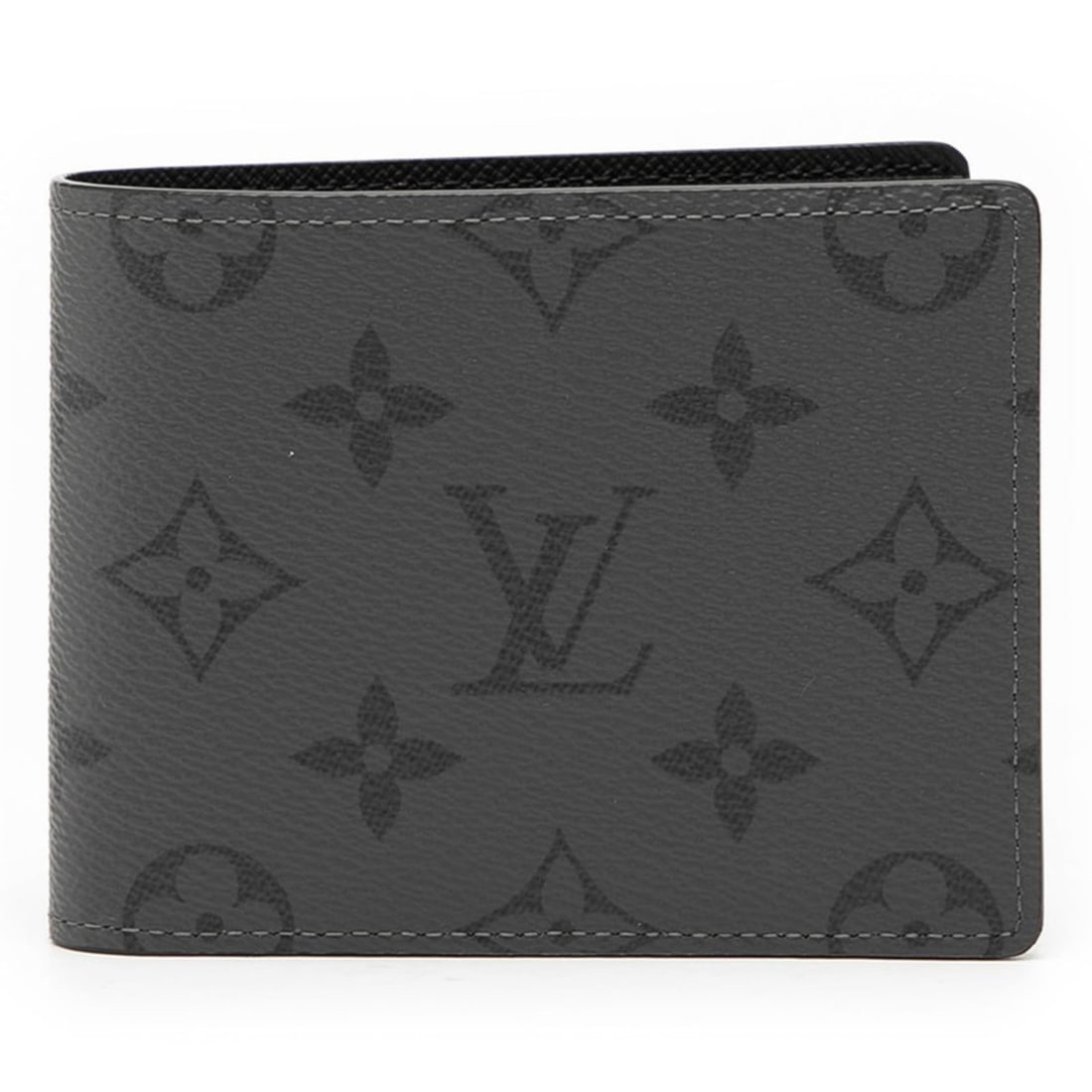 Louis Vuitton Monogram Eclipse Reverse Portefeuille Slender Bifold Wallet M80906 Gray Black Leather: --- Catalog ---Category: SizeSize (HxWxD): 8.5cm x 11cm x 2cm / 3.34'' x 4.33'' x 0.78''Category: DesignType: Wallet (bi-fold)Color: Black, GrayGender: MenMaterial: PVC , Leather Category: GeneralMPN:
