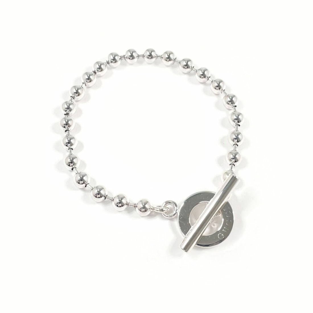 GUCCI Gucci Ball Chain Bracelet, 925 Sterling Silver, Unisex (1 of 15)
