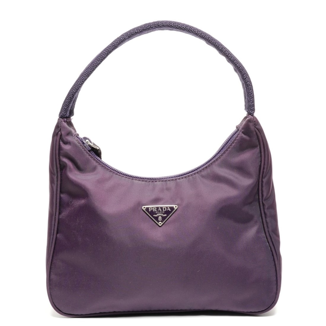 Prada nylon mini hobo handbag in purple (1 of 11)
