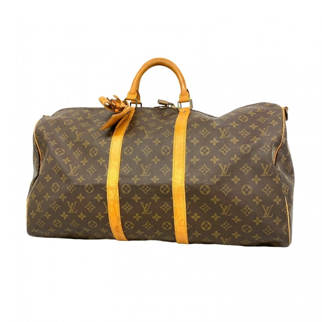 Louis Vuitton Monogram Keepall Bandouliere 55 Boston Bag M41414 Brown Men's and Women's (1 of 12)