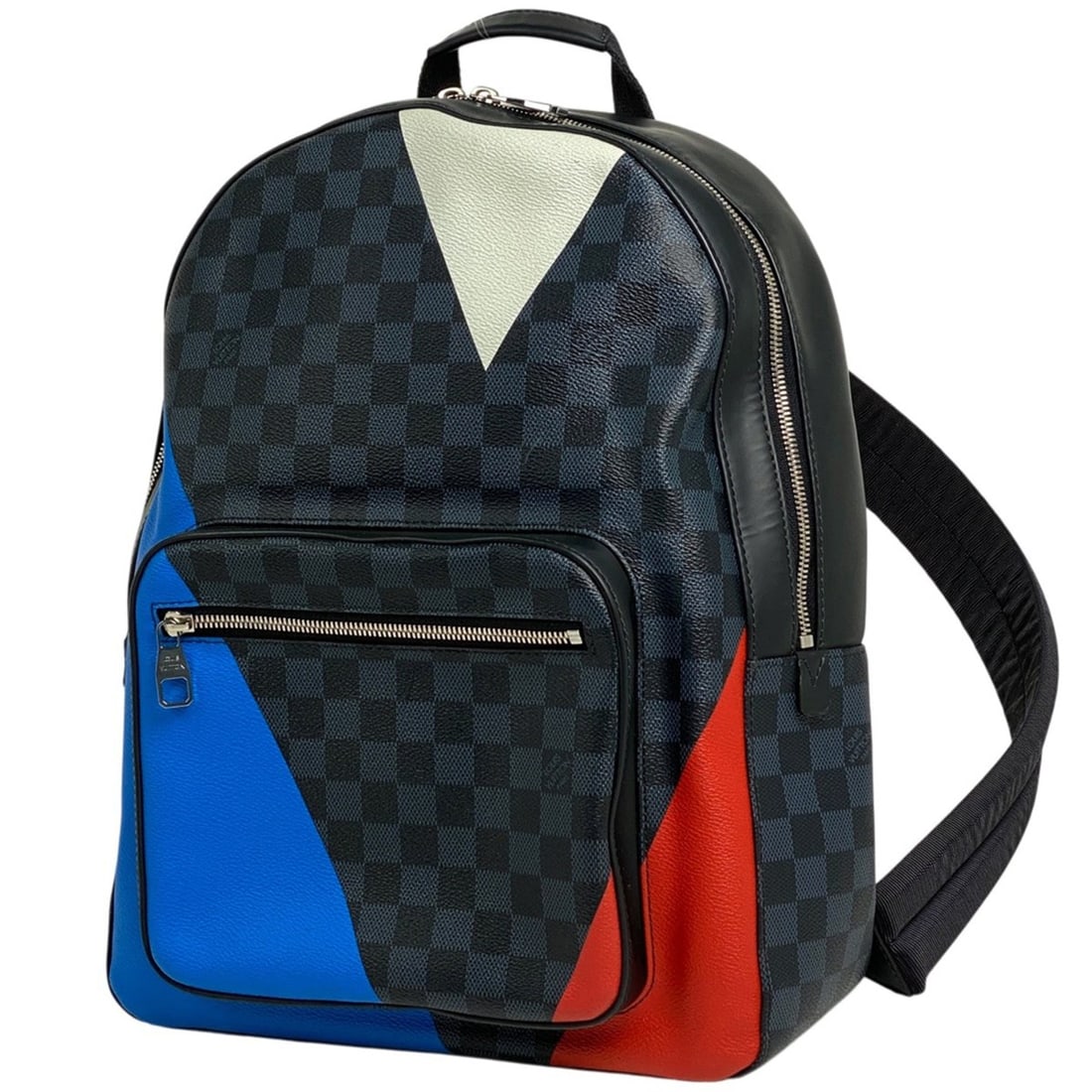Louis Vuitton Josh America's Cup 2017 Backpack Daypack Damier Cobalt Noir (Black) Navy N41612 Men's: --- Catalog ---Category: SizeSize (HxWxD): 40cm x 30cm x 12cm / 15.74'' x 11.81'' x 4.72''Category: DesignType: BackpackColor: Black, Navy, NoirGender: MenMaterial: Damier Azur Category: GeneralBrand: