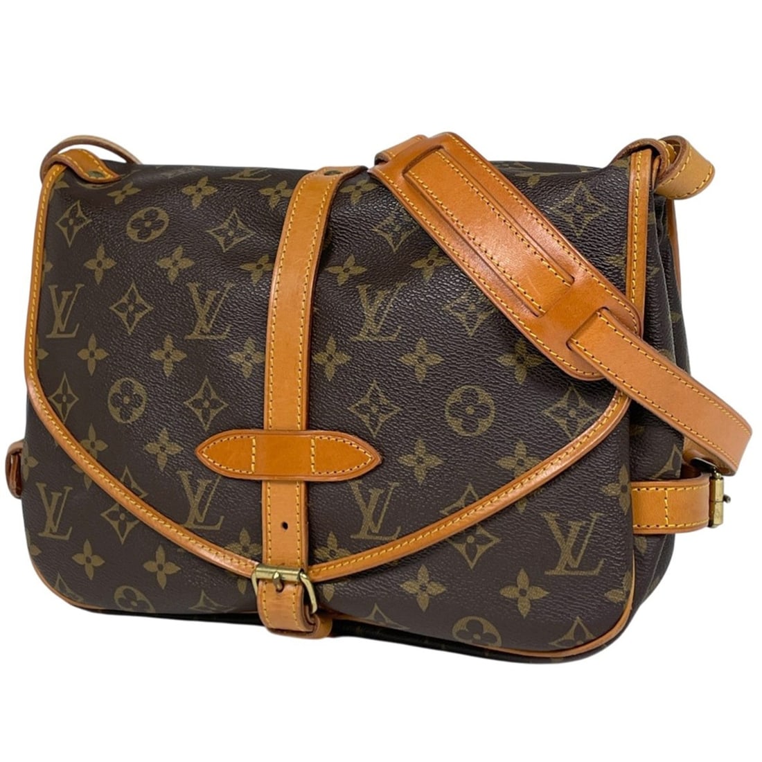 Louis Vuitton Saumur 30 Crossbody Shoulder Bag Monogram Brown M42256 Women's (1 of 16)