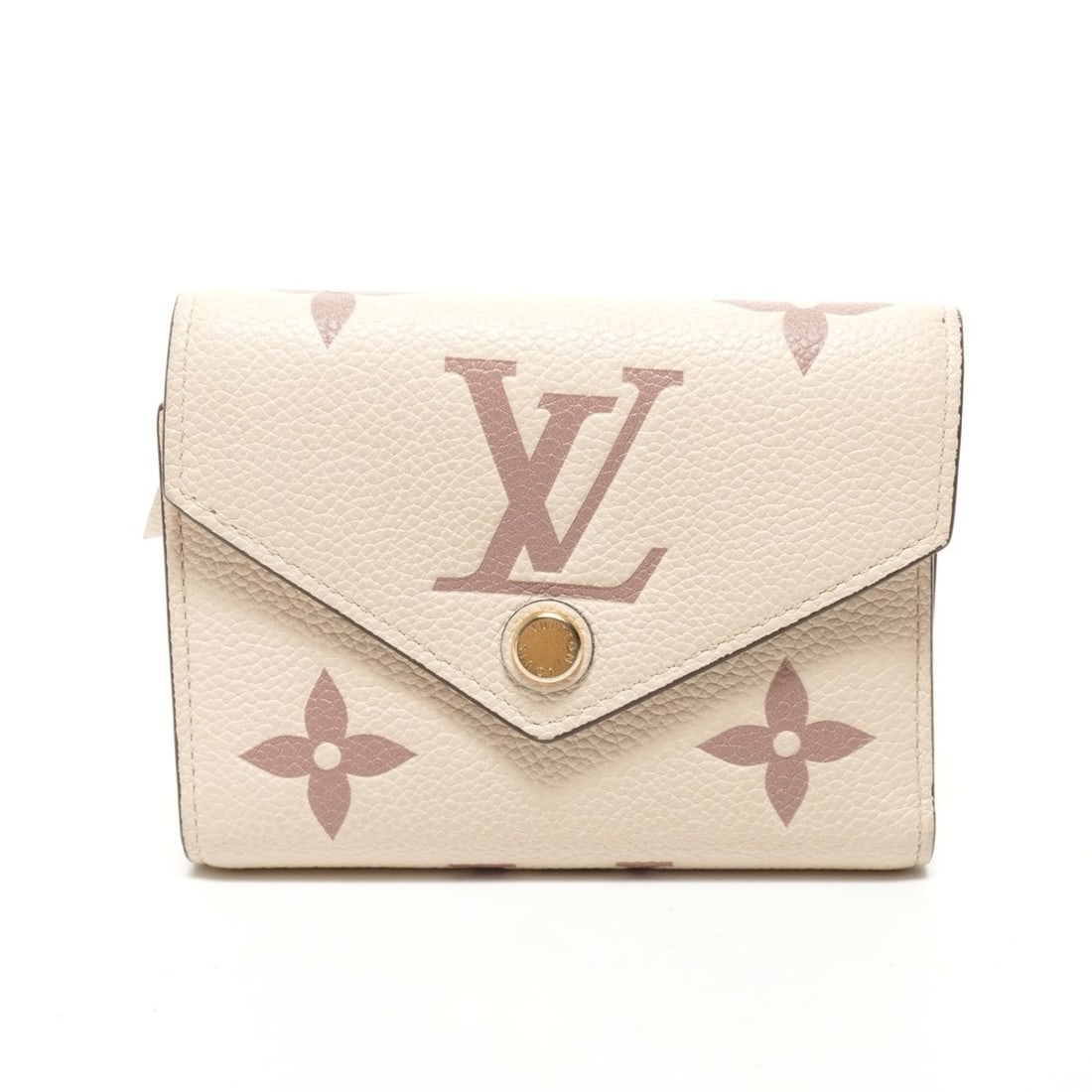 Louis Vuitton Bicolor Monogram Empreinte Victorine Portefeuille M80086 Tri-fold Wallet, Beige, 2020 (1 of 14)