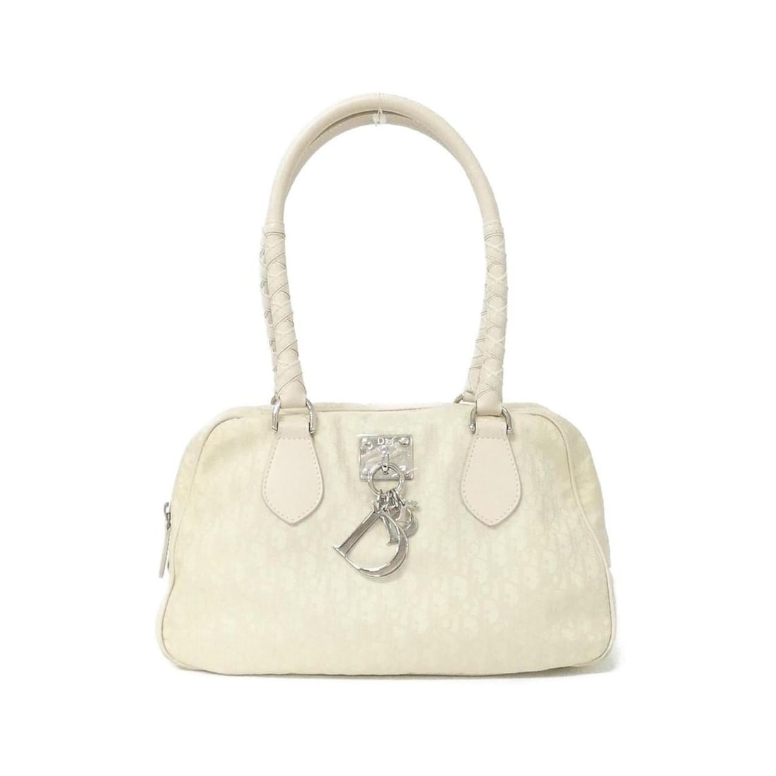 Christian Dior handbags: --- Catalog ---Category: SizeSize (HxWxD): 17cm x 30cm x 11cm / 6.69'' x 11.81'' x 4.33''Category: DesignType: HandbagColor: WhiteGender: WomenMaterial: Canvas Hardware Color: SilverCategory: GeneralB
