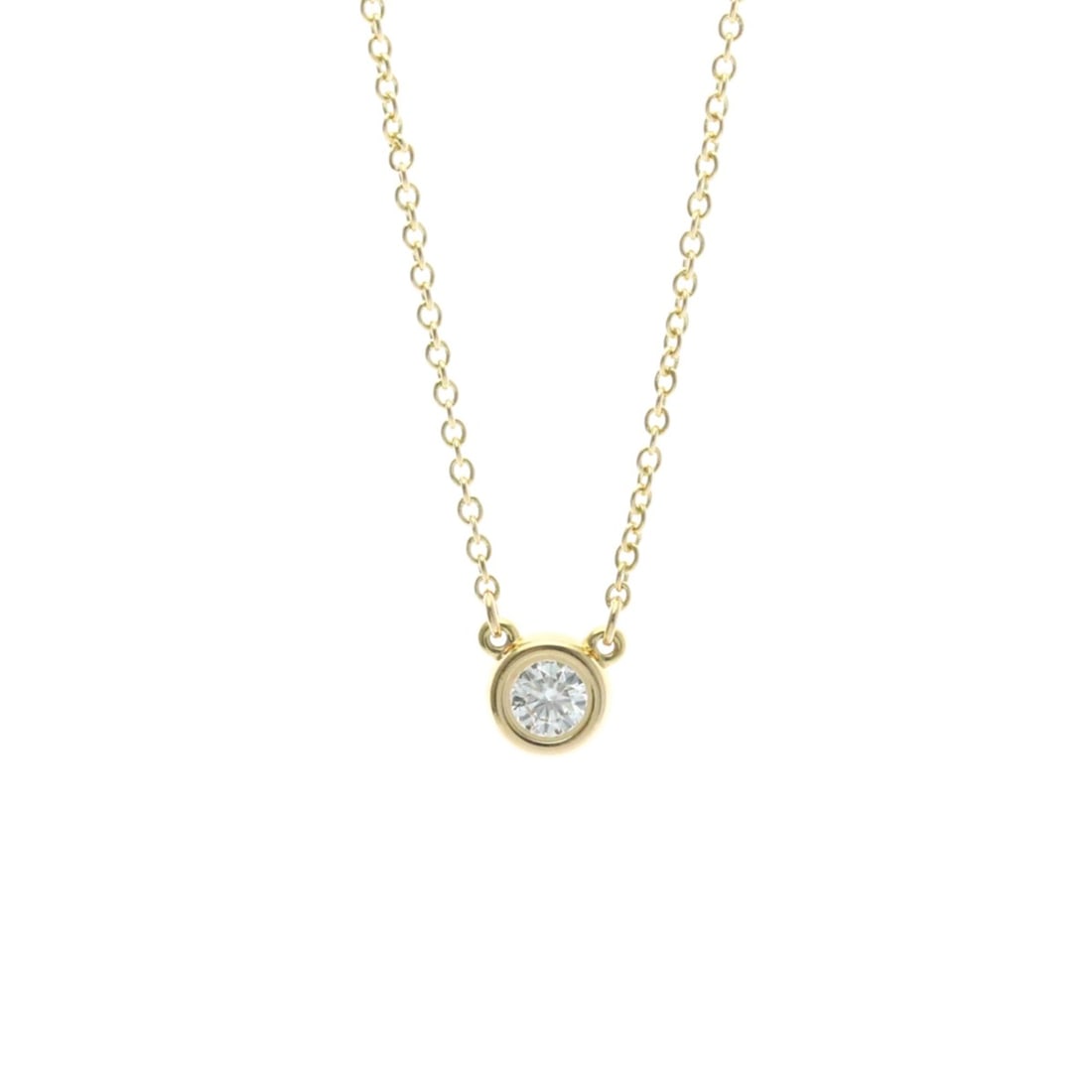 Tiffany Diamonds By The Yard Pink Gold (18K) Diamond Men,Women Fashion Pendant Necklace (Pink Gold): --- Catalog ---Category: SizeWeight: 2.4g / 0.08oz.Pendant Size: 5.5mm x 5.5mm / 0.21'' x 0.21''Neck Circumference: 41 cm / 16.14''Category: DesignColor: Pink goldMetal: GoldStone: DiamondStyle: Fashi