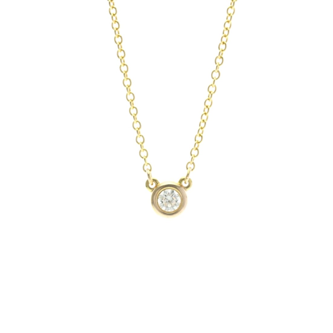 Tiffany Diamonds By The Yard Yellow Gold (18K) Diamond Men,Women Fashion Pendant Necklace (Gold) (1 of 16)