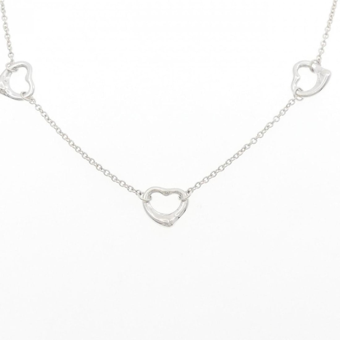 Tiffany Open Heart Necklace: --- Catalog ---Category: SizeWidth: 1.5mm / 0.06''Weight: 4.2g / 0.14oz.Neck Circumference: 41 cm / 16.14''Category: DesignGender: WomenMaterial: Silver 925Necklace Type: NecklaceCategory: