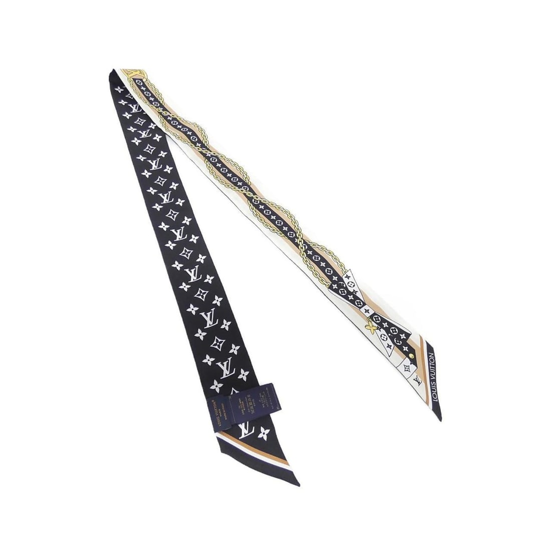 Louis Vuitton Bandeau BB LV Bow M96176 Scarf Muffler: --- Catalog ---Category: SizeSize (LxW): 1.2m x 5cm / 47.24'' x 1.96''Category: DesignType: ScarfColor: BlackGender: WomenMaterial: Silk Category: GeneralBrand: Louis Vuitton--- Item List ---Section: