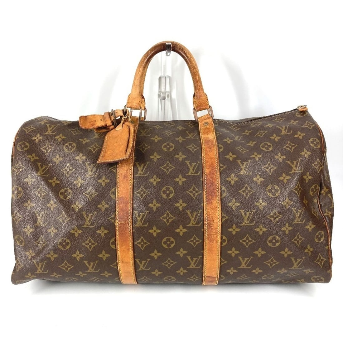 LOUIS VUITTON M41426 Monogram Keepall 50, Old Model, Debossed, Handbag, Travel Bag, Boston Canvas,: --- Catalog ---Category: SizeSize (HxWxD): 25cm x 51cm x 22cm / 9.84'' x 20.07'' x 8.66''Category: DesignType: Boston bag, HandbagColor: Brown, MonogramGender: Men,WomenMaterial: Monogram Category: Ge