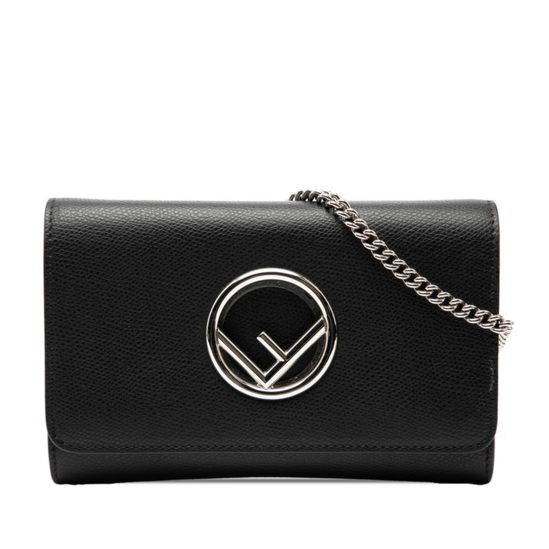 Fendi F is Chain Shoulder Bag 8BS024 Black Leather Women's FENDI (1 of 19)