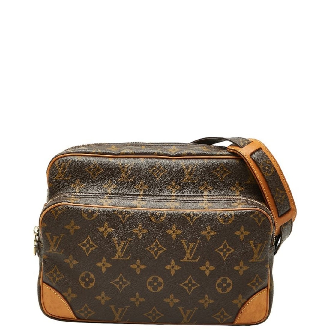 Louis Vuitton Monogram Nile Shoulder Bag M45244 Brown Leather Women's LOUIS VUITTON: --- Catalog ---Category: SizeSize (HxWxD): 20cm x 28cm x 12cm / 7.87'' x 11.02'' x 4.72''Category: DesignType: Shoulder bagColor: BrownGender: WomenMaterial: PVC , Leather Category: GeneralMPN: M45244
