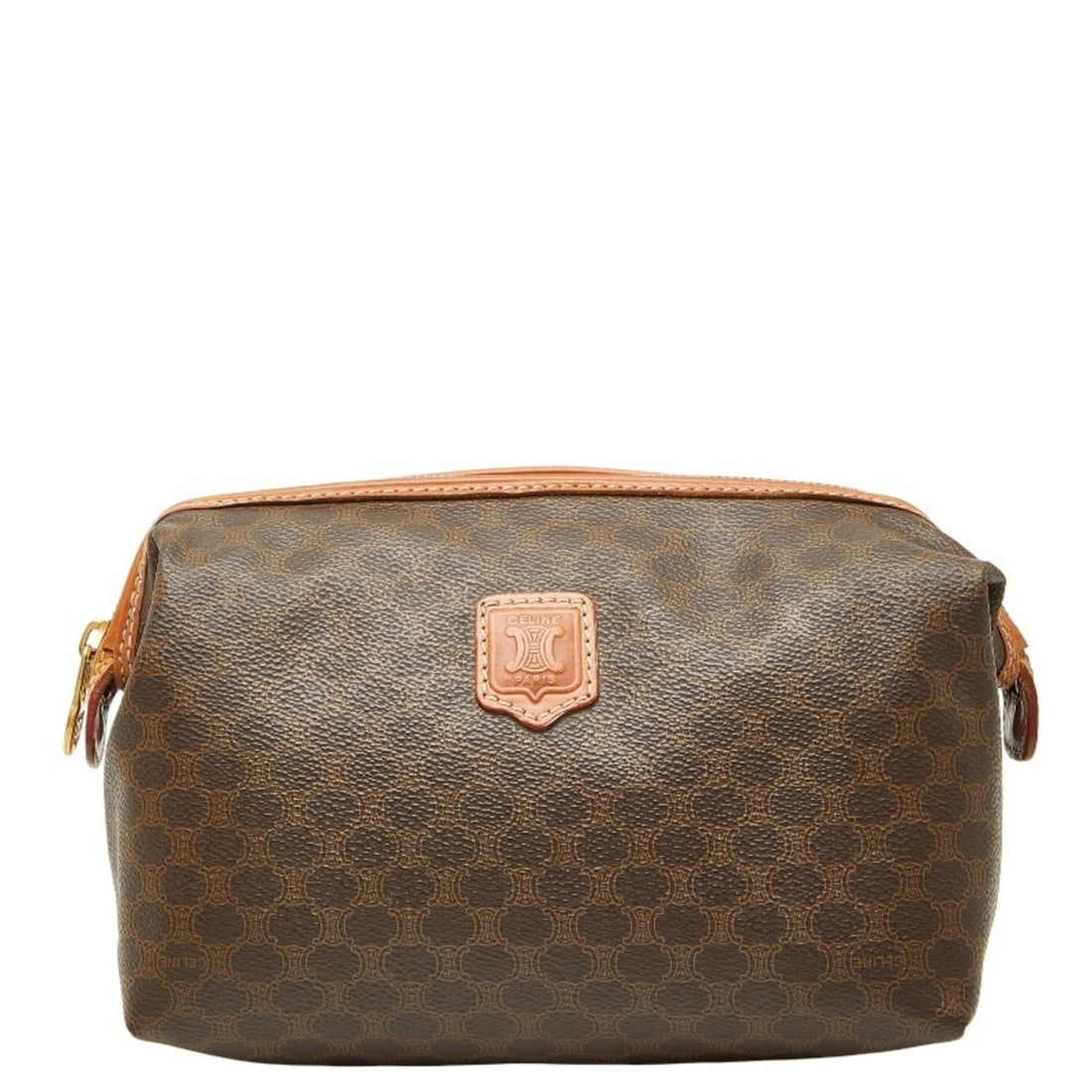 Celine Macadam bag pouch in brown leather for women. (1 of 10)