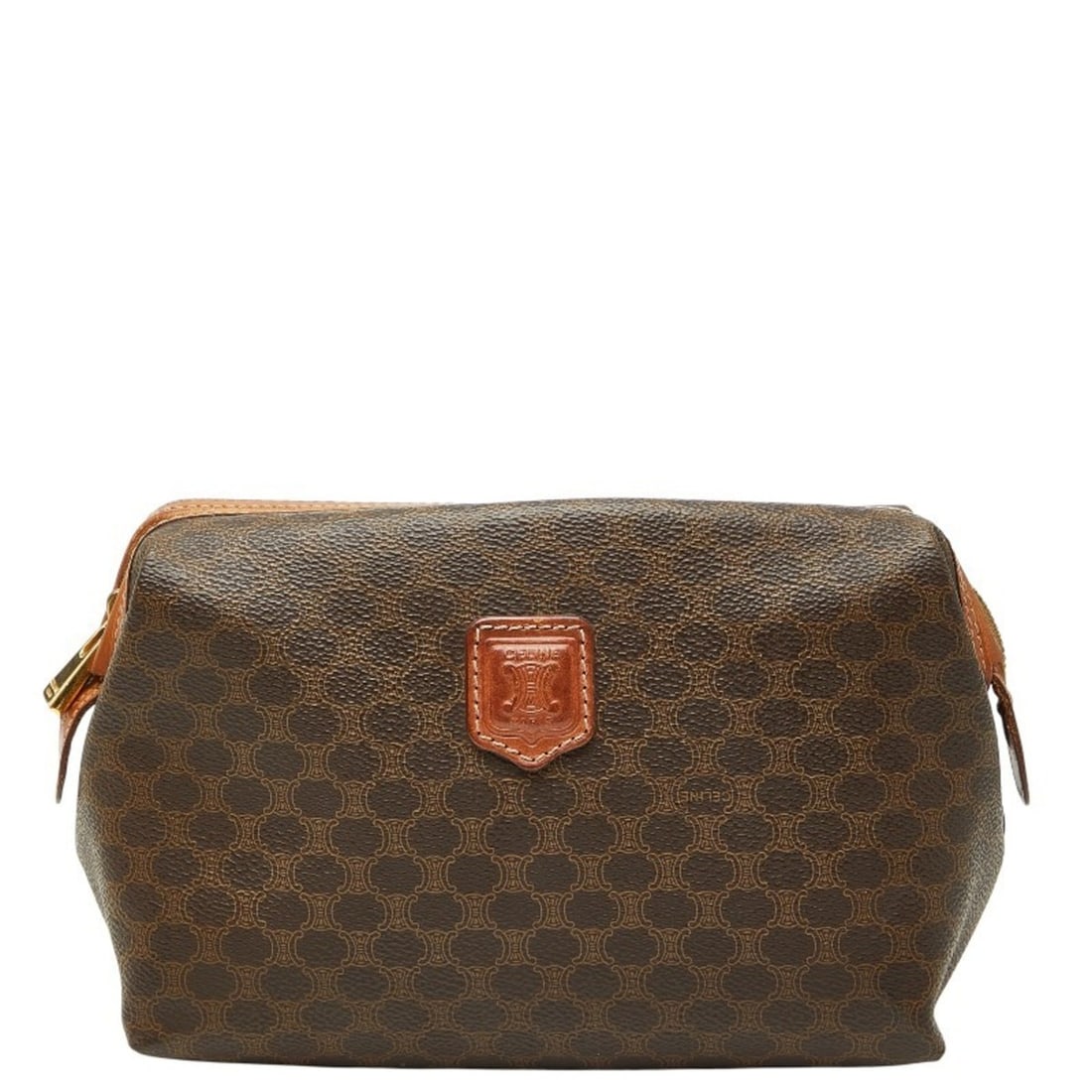 Celine Macadam bag pouch in brown leather for women. (1 of 10)