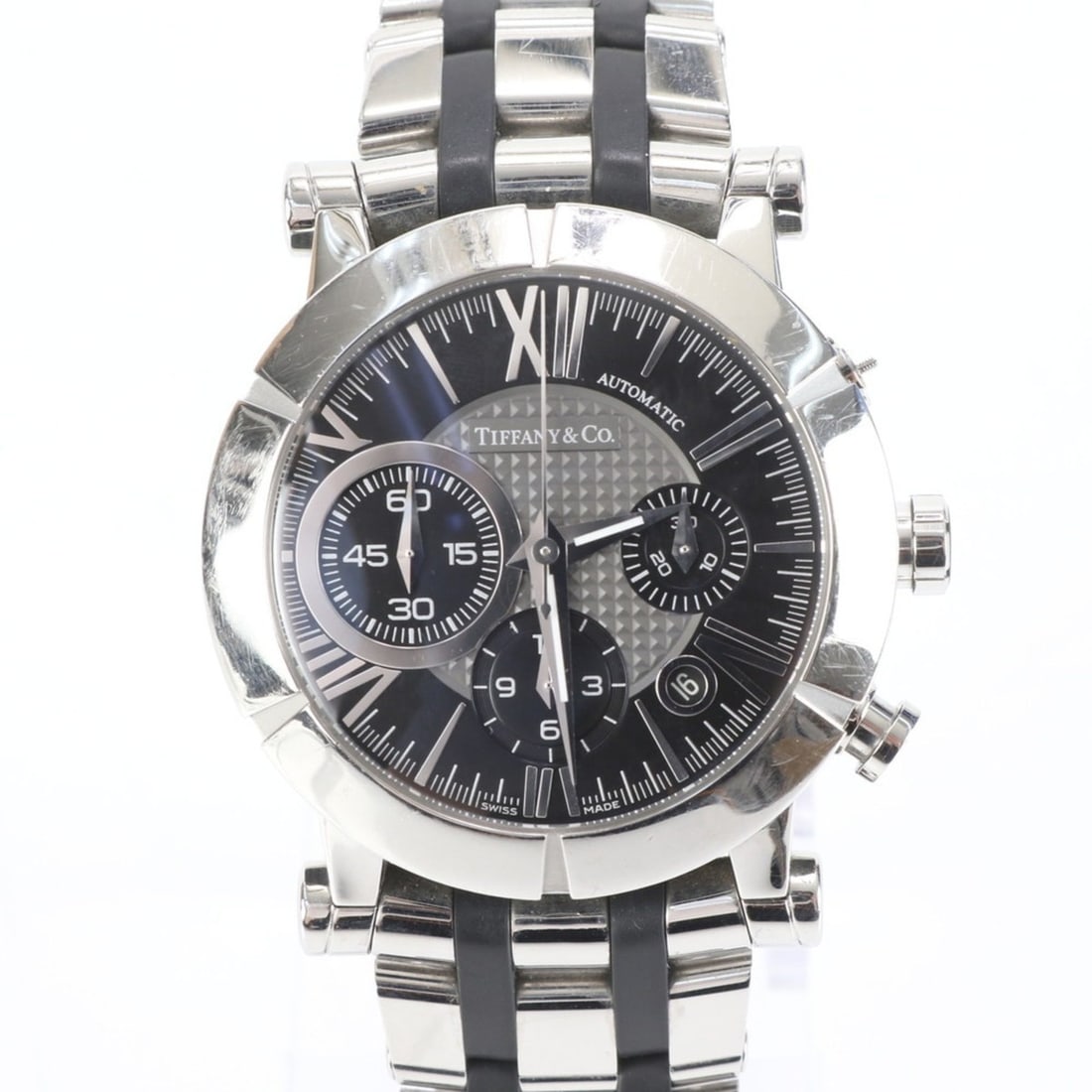 Tiffany Atlas Gent Chronograph Automatic Watch Z1000.82.12A10A00A Silver Men's (1 of 11)