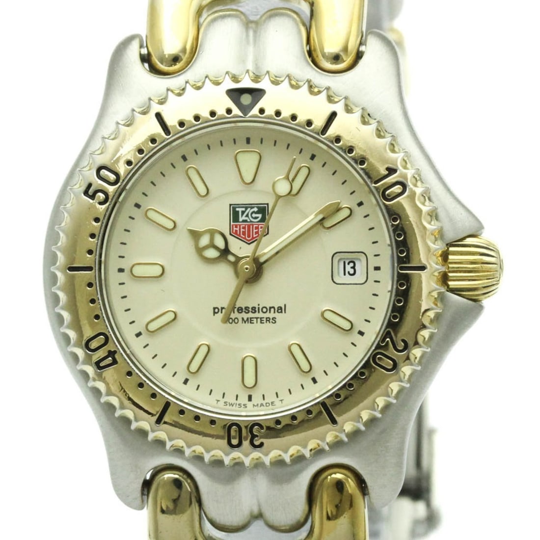 TAG HEUER Sel Professional 200M Gold Plated Steel Watch WG1321 Polished (1 of 11)