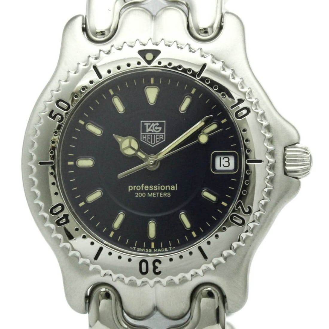 TAG HEUER Sel Professional 200M Steel Quartz Mens Watch WG1117 Polished (1 of 12)