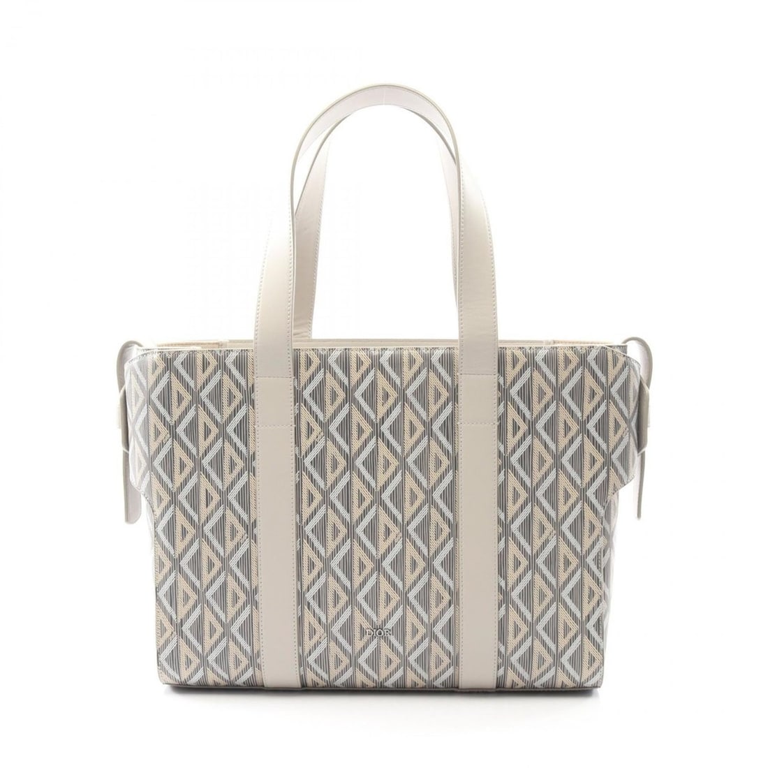 Christian Dior Dior CD Diamond Color Tote Bag, Coated Canvas and Leather, Women's, Gray, Multicolor: --- Catalog ---Category: SizeSize (HxWxD): 28cm x 36cm x 12cm / 11.02'' x 14.17'' x 4.72''Category: DesignType: Tote bagColor: Gray, Multi-colorGender: WomenMaterial: Coated canvas , Leather Category: