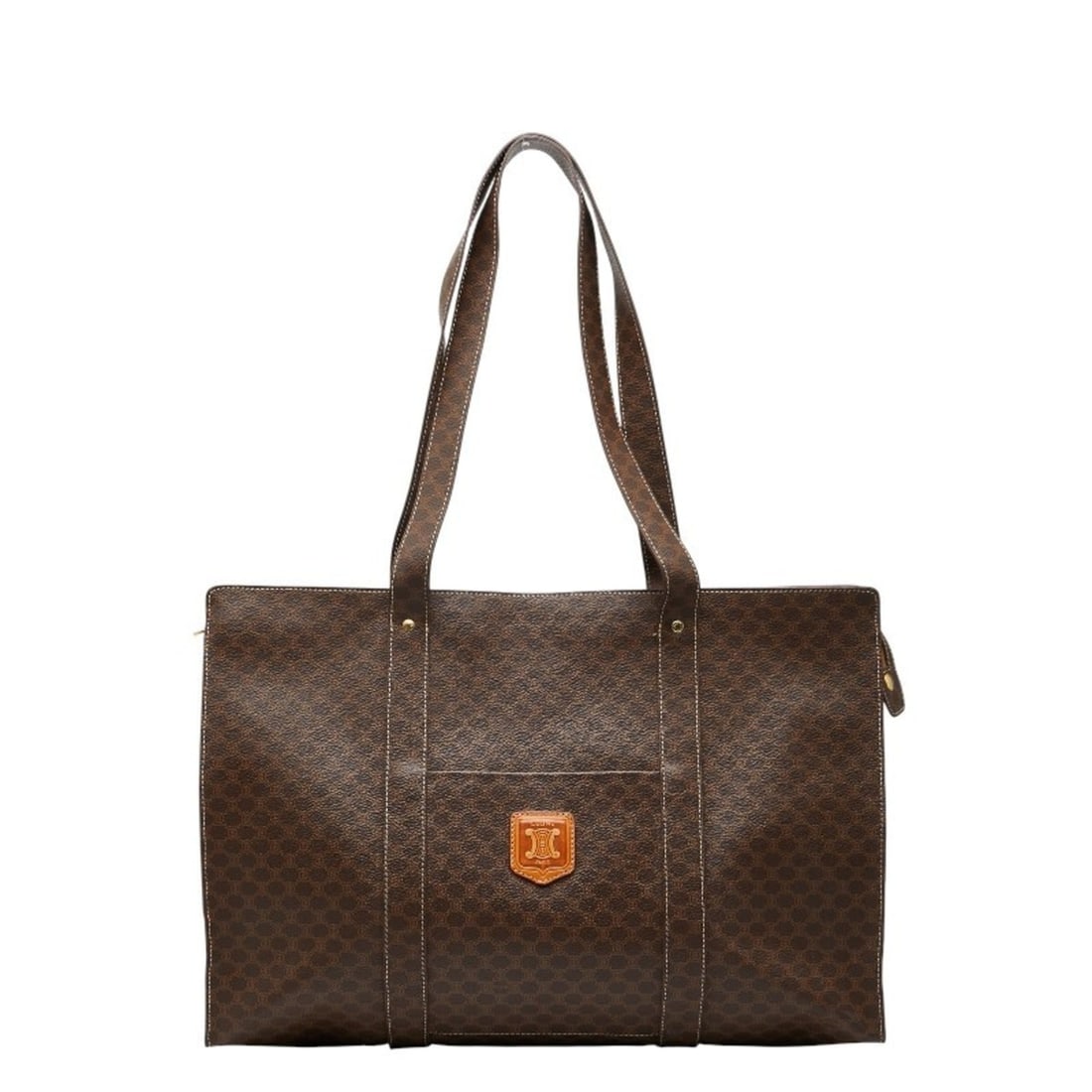 Celine Macadam Tote Bag in Brown Leather for Women (1 of 20)