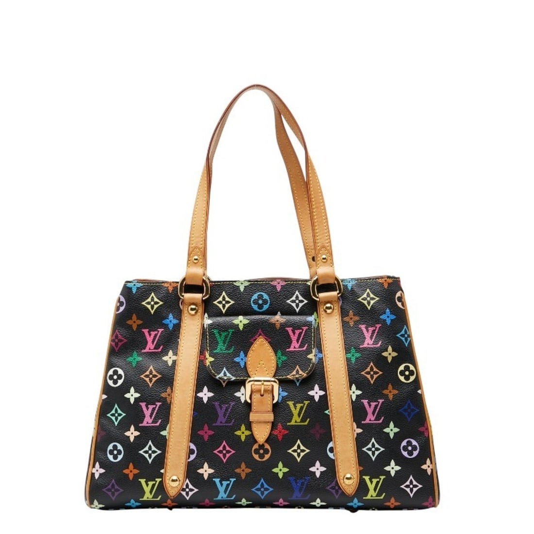 Louis Vuitton Monogram Multicolore Aurelia MM Tote Bag Handbag M40095 Black Leather Women's LOUIS: --- Catalog ---Category: SizeSize (HxWxD): 25cm x 38cm x 12cm / 9.84'' x 14.96'' x 4.72''Category: DesignType: Handbag, Tote bagColor: Black, Multi-colorGender: WomenMaterial: PVC , Leather Category: