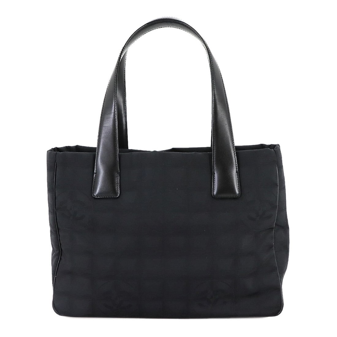 CHANEL New Travel Line Tote PM Bag, Nylon Jacquard Leather, Black, A20457 (1 of 16)