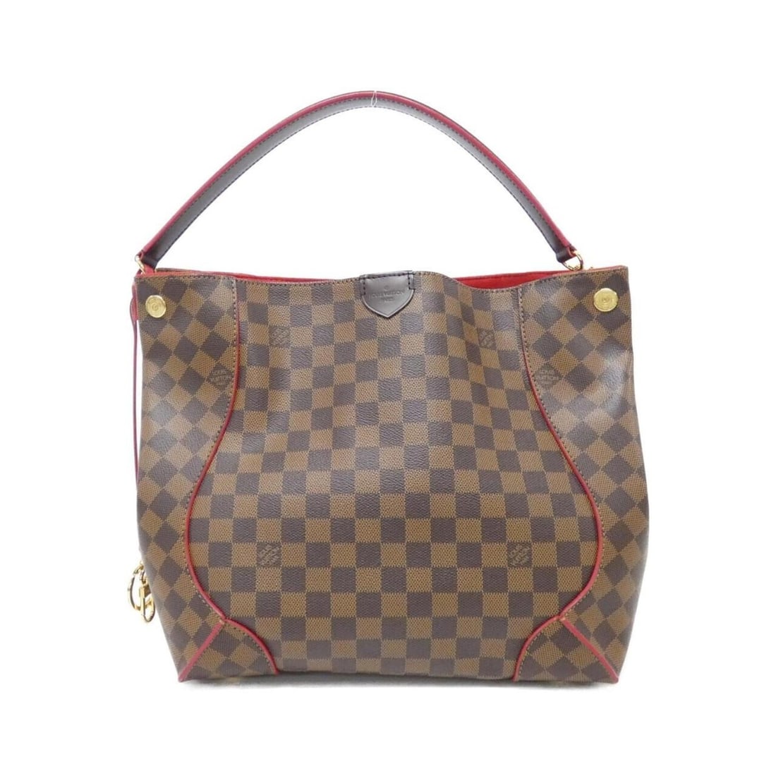 Louis Vuitton Damier Kaisa Hobo N41555 Shoulder Bag: --- Catalog ---Category: SizeSize (HxWxD): 31cm x 29cm x 15cm / 12.2'' x 11.41'' x 5.9''Category: DesignType: Shoulder bagColor: Cerise, EbeneGender: WomenMaterial: Coated canvas Hardware Color: GoldC