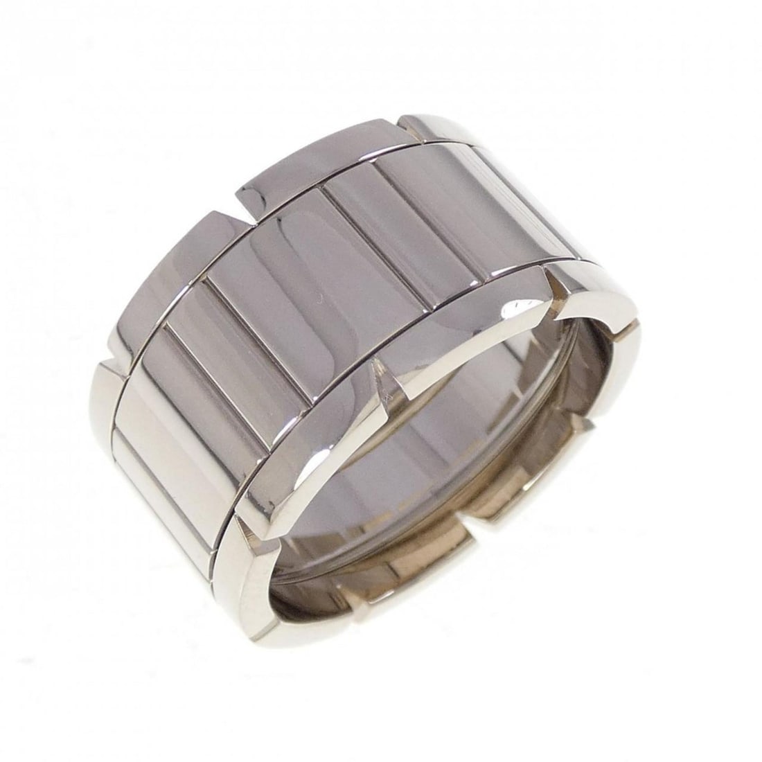 Cartier Tank Française Large Ring: --- Catalog ---Category: SizeUS Size: 10.5Brand Size: 62Category: DesignType: Band ringGender: Men,WomenMaterial: White gold (18K)Category: GeneralBrand: Cartier--- Item List ---Section: ConditionRank