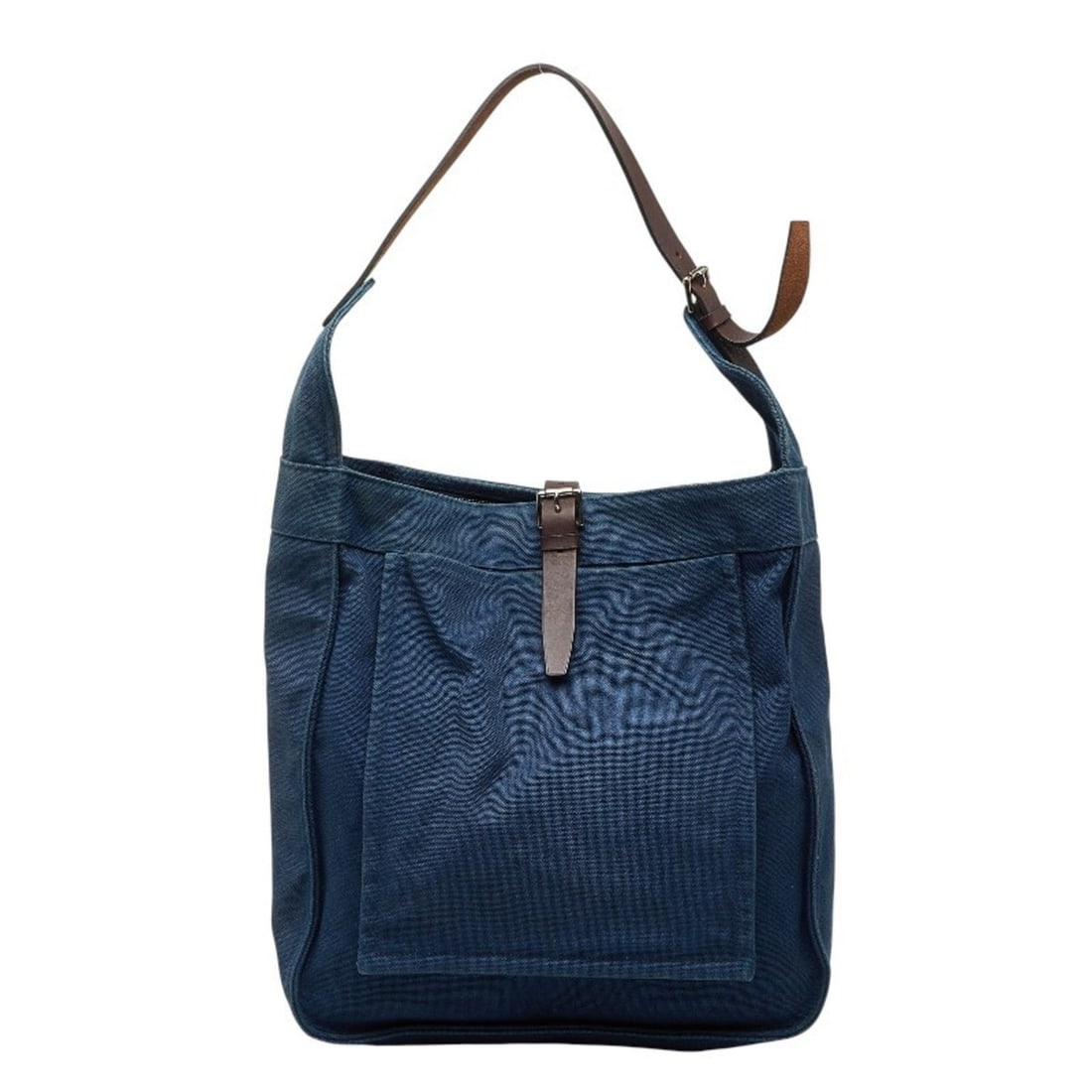 Hermes Hermès Marwari GM Shoulder Bag in Blue and Brown Canvas Leather for Women: --- Catalog ---Category: SizeSize (HxWxD): 33cm x 32cm x 12.5cm / 12.99'' x 12.59'' x 4.92''Category: DesignType: Shoulder bagColor: Blue, BrownGender: WomenMaterial: Canvas , Leather Category: Genera