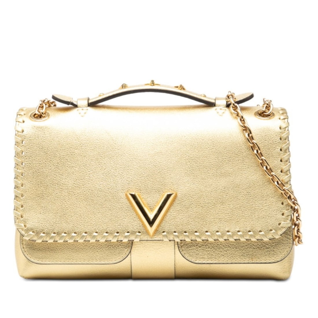 Louis Vuitton Very Chain Shoulder Bag M43202 Gold Leather Women's LOUIS VUITTON: --- Catalog ---Category: SizeSize (HxWxD): 17cm x 24cm x 7.5cm / 6.69'' x 9.44'' x 2.95''Category: DesignType: Shoulder bagColor: GoldGender: WomenMaterial: Leather Category: GeneralMPN: M43202Brand:
