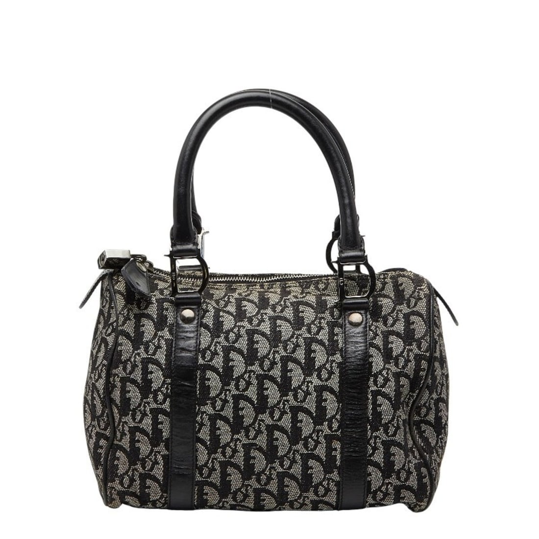 Christian Dior Dior Trotter Handbag Mini Boston Bag Black Beige Canvas Leather Women's: --- Catalog ---Category: SizeSize (HxWxD): 17.5cm x 25cm x 15cm / 6.88'' x 9.84'' x 5.9''Category: DesignType: Boston bag, HandbagColor: Beige, BlackGender: WomenMaterial: Canvas , Leather Category: