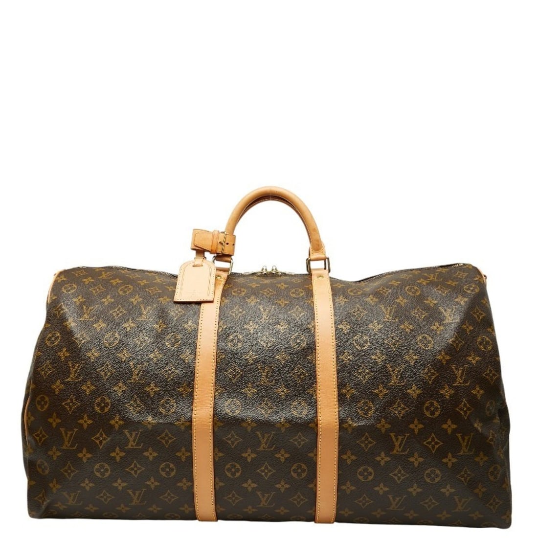 Louis Vuitton Monogram Keepall Bandouliere 60 Boston/Shoulder Bag, 2-Way, M41412, Brown Leather,: --- Catalog ---Category: SizeSize (HxWxD): 33cm x 60cm x 25cm / 12.99'' x 23.62'' x 9.84''Category: DesignType: Boston bag, Shoulder bagColor: BrownGender: WomenMaterial: PVC , Leather Category: Gener