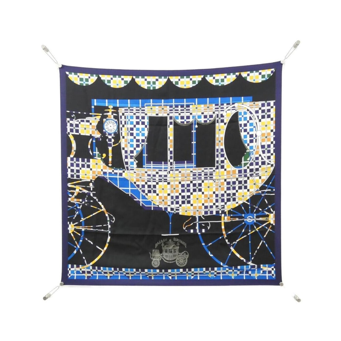 Hermes BALADE ECOSSAISE Carre Scarf Muffler (1 of 11)