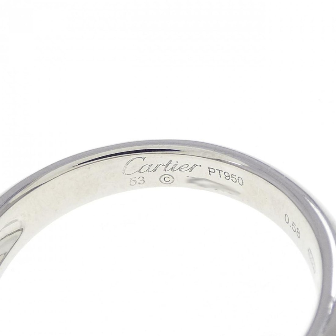 Cartier C de Ring 0.58CT E VVS2 - 4