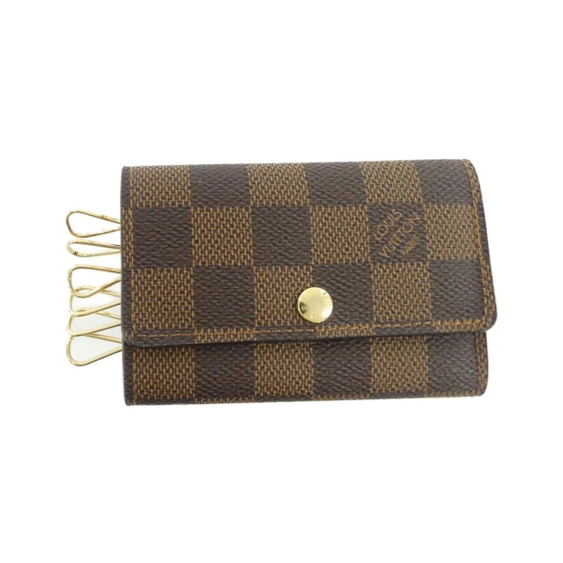 Louis Vuitton Damier Multicles N62630 Key Case: --- Catalog ---Category: DesignType: KeycaseColor: EbeneGender: Men,WomenMaterial: Coated canvas Category: GeneralMPN: N62630Brand: Louis VuittonCategory: Physical PropertiesSize (HxWxD): 7cm x 11cm