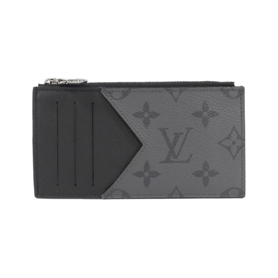 Louis Vuitton Taiga Llama Coin and Card Holder M69533, coin business card holder: --- Catalog ---Category: SizeSize (HxWxD): 8cm x 14.5cm x 1cm / 3.14'' x 5.7'' x 0.39''Category: DesignType: Coin purse/coin caseColor: Black, GrisGender: MenMaterial: Coated canvas , Leather