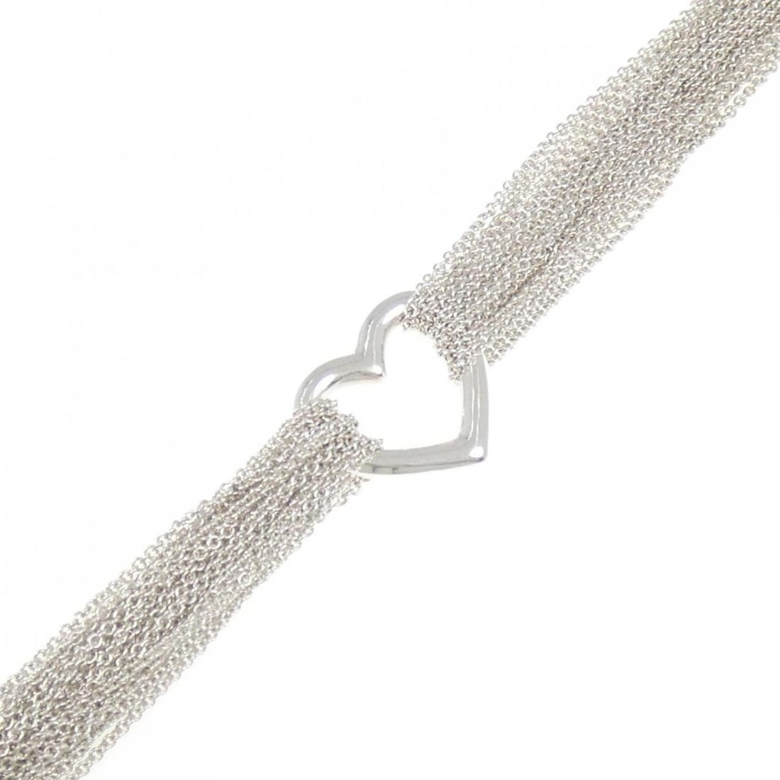 Tiffany 10 Row Chain Toggle Heart Bracelet: --- Catalog ---Category: SizeLength: 19cm / 7.48''Category: DesignType: Charm braceletGender: WomenMaterial: Silver 925Category: GeneralBrand: Tiffany--- Item List ---Section: ConditionRanking: Rank A