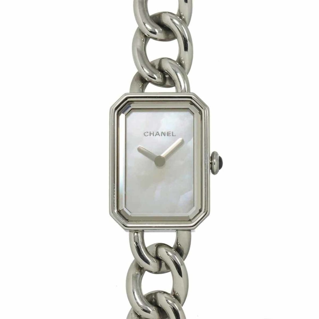 CHANEL Premiere 22mm H3249 Women's White Shell Quartz Watch: --- Catalog ---Category: SizeWrist Size: 19cm / 7.48''Case Diameter: 16mm / 0.63''Category: DesignType: WristwatchGender: WomenColor (Dial): White shellMaterial (Band): Stainless steelMaterial (Case):